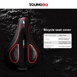 Jovendo capa de almofada para assento de bicicleta, confortável, respirável, almofada de gel para selim de bicicleta, mtb, mountain bike, estrada, ar livre - Image 5