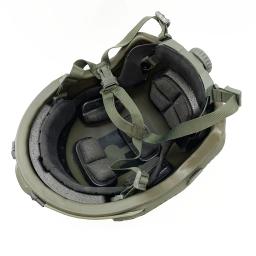 Capacete Airsoft com alça de bloqueio ajustável Capacetes táticos duráveis de paintball Sistema de suspensão interna Capacete de corte alto FAST SF - Image 4