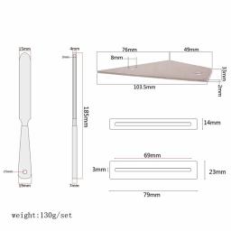 Guitarra Fret Fio Lixar Pedra Protector Kit, Finger Plate Radian Polimento, DIY Luthier Ferramenta, Bass Peças e Acessório, 1 2Pcs - Image 6