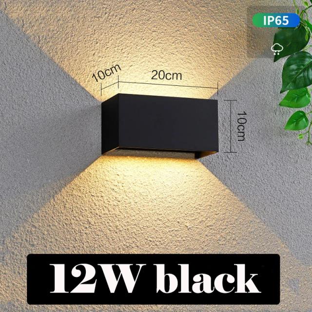 Luz de Parede LED Impermeável para Jardim, Varanda e Corredor - Ideal para Ambientes Internos e Externos, 85-265V, IP65