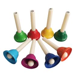 Sinos de mão para crianças e adultos, percussão inóspita, metal diatônico, sinos musicais para crianças, festa, coro, feriado, 8x8 - Image 6