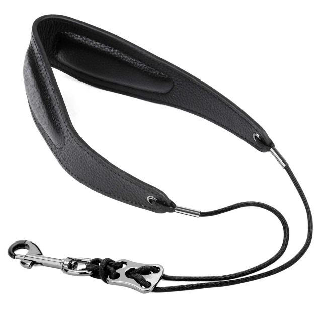 Cinta de Couro Genuíno Miwayer para Saxofone e Instrumentos de Sopro - Confortável e Resistente para Soprano, Tenor, Alto, Clarinete e Obóe