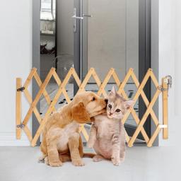 Portão Deslizante De Madeira Expansível para Cão, Cerca De Segurança Retrátil, Escada De Criança - Image 5