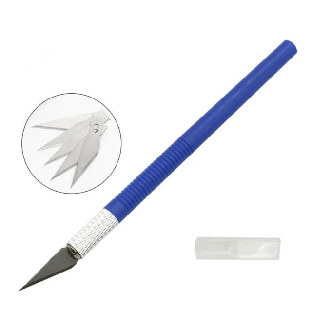 Faca Artesanal para Escultura em Madeira e Argila - Bisturi de Gravura para Comida e Frutas, Ferramenta Ideal para DIY, 1 Peça