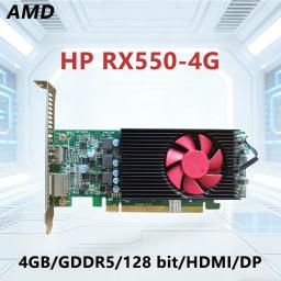 Placa Gráfica AMD Radeon RX 580 4GB 550 GPU DUAL RX580 O4G & RX550 4GB GDDR5 128bit 256bit PCI-E3.0 HDMI DVI para Computador Desktop - Image 4