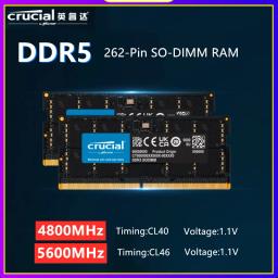 Samsung DDR5 RAM 4800MHz-5600MHz 16GB 32GB SODIMM para Laptop Dell