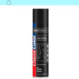 Tinta Spray Uso Geral Chemicolor 400ml Preto Fosco - Image 1