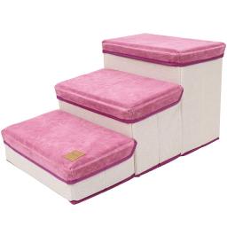 Suprimentos para animais de estimação, escadas para cães, armazenamento dobrável, gatos, cães, escadas, cama de esponja de três camadas, sofá passos - Image 6