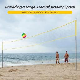 Rede de vôlei de praia com suporte, badminton, pacote saco para quintal, portátil ao ar livre - Image 5