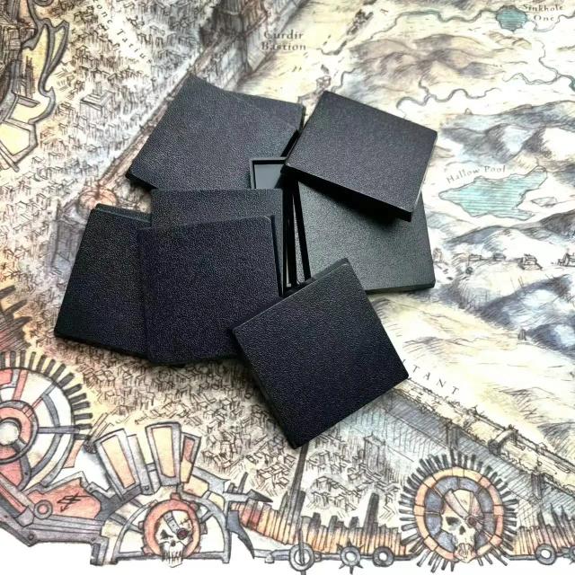 Bases quadradas de 50 mm para miniaturas de impressão 3D de alta qualidade