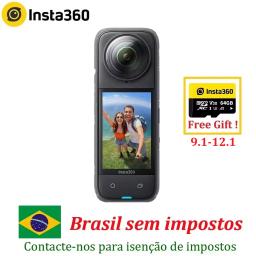 Câmera de Ação Insta360 X4, Bateria 2290mAh, Vídeo 8K, 10M Impermeável, Estabilização FlowState, Insta 360X4 Câmera Esportiva, Em estoque - Image 1