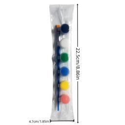 Conjunto De Tinta Acrílica Impermeável, Pintura De Arte, DIY Graffiti Plaster, 2 ml, 6 Cores - Image 2