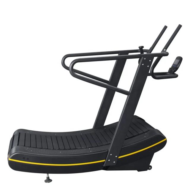 Esteira Curva Comercial com Controle Magnético e Resistência Ajustável para Fitness e Treinamento Profissional