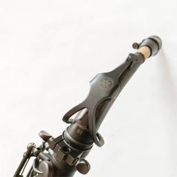 Novo japão retro eb saxofone alto único preto fosco niquelado esculpida superfície e plana instrumento sax com caso - Image 6