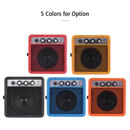 Mini amplificador e alto-falante 5w, com 3.5mm e 6.35mm, saída de 1/4 suporta ajuste de volume - Image 2