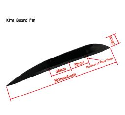 Placa de pipa fin kitesurf placa de pipa três parafuso buraco voar engrenagem de surf voar kite surf board fin acessórios - Image 3
