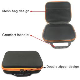 EVA Canvas Storage Bag com esponja DIY, Ferramenta Case para Kit de Ferramentas de Broca, Travel Zipper Bag, Fone de ouvido, Drone, Hard Drive Acessórios - Image 5