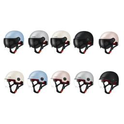 Capacete de motocicleta ajustável com viseira, capacetes de ciclismo antichoque, óculos destacáveis antiofuscantes, dureza 2H, chapéu de segurança anti-UV - Image 1
