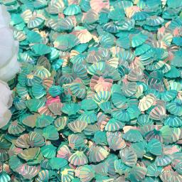 15 g/pacote iridescente glitter concha confetes para crianças meninas tema sereia festa de aniversário decoração mesa de chá de bebê dispersão 7mm - Image 5