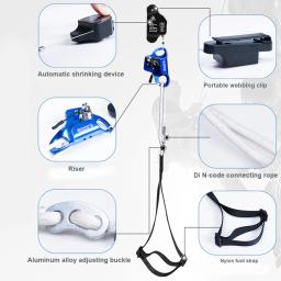Joelho ajustável Ascender Escalada Corda, Prático Lightweight Safety Harness, Árvores Escalada Cordas para Montanhismo - Image 4