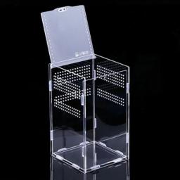 Réptil acrílico transparente terrário habitat caixa de reprodução répteis gaiola nano arboreal tarântula gabinete dragão barbudo - Image 1