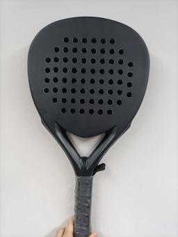 Padel paddle raquete de tênis rosto macio fibra carbono macio eva rosto esportes raquete ao ar livre papai equipamento profissional - Image 6