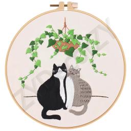 Cross Stitch Embroidery Kits, Hoop Frame, Hoop, Anéis, Suprimentos, Racks, Handmade, Artesanato de bricolage, Habilidade, Costura manual, Kits - Image 3