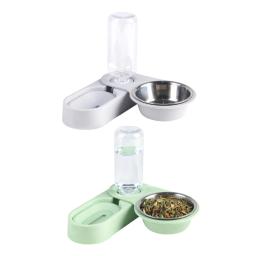 Alimentadores automáticos para animais estimação, dispensador água 18 onças, tigela comida, fontes água por para - Image 1