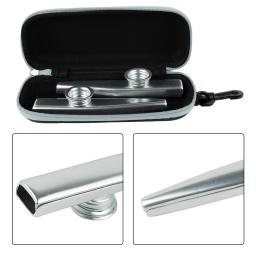 Metal kazoo boca flauta com saco de armazenamento para iniciante flauta instrumento amantes da música para crianças presente instrumento musical peças - Image 3