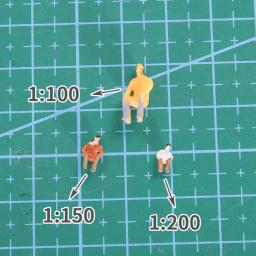 Pessoas Em Miniatura Sentadas Figuras ABS, Pessoa Para Construção De Trem HO, Cena De Mesa De Areia, Layout Diorama Kits, Escala1: 100-200 - Image 5