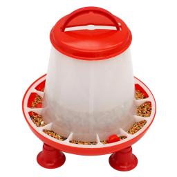 Alimentador de aves domésticas com pernas e tampa, Alimentador de frango, Pigeon Quail Feeding Bucket, Alimentador automático de aves grandes, 2kg - Image 3