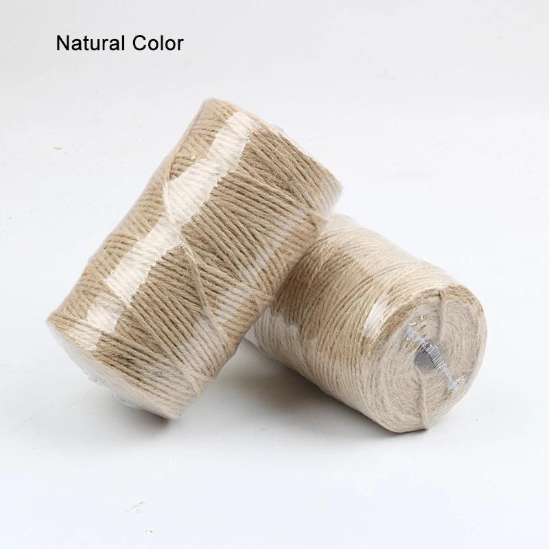 Corda de fio colorida de juta, 100m/rolo, 2mm, artesanato, diy, corda de cor, presente, decoração têxtil para casa - Image 1