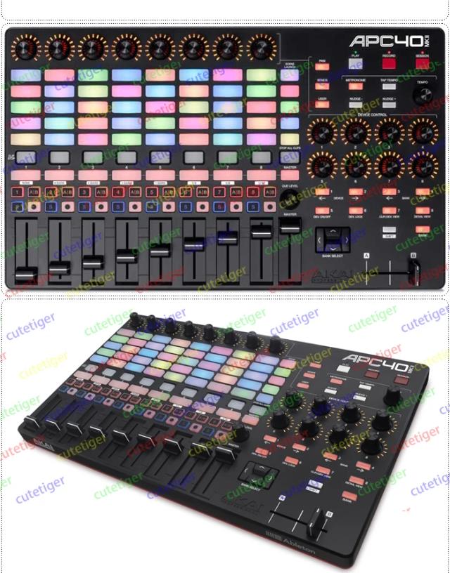 Controlador DJ e VJ Console MiNi Eletrônico Sound Strike Pad Jia APC40 MK2II com 64 Teclados - 2ª Geração