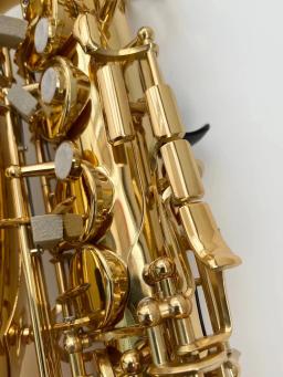 Saxofone Alto profissional com banhado a ouro Shell botão, instrumento musical, 1-1 estrutura, modelo de bronze, original 62 - Image 2
