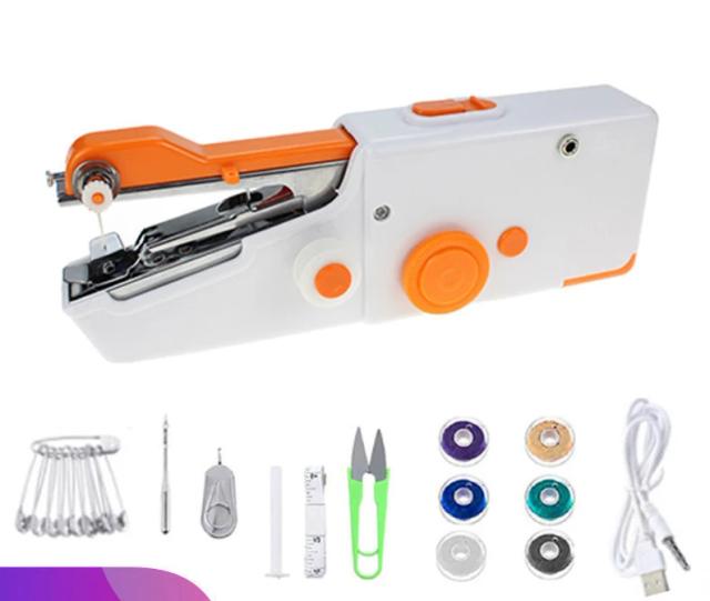 Máquina de Costura Elétrica Portátil Automática: Mini Ferramenta Caseira para Projetos de Costura