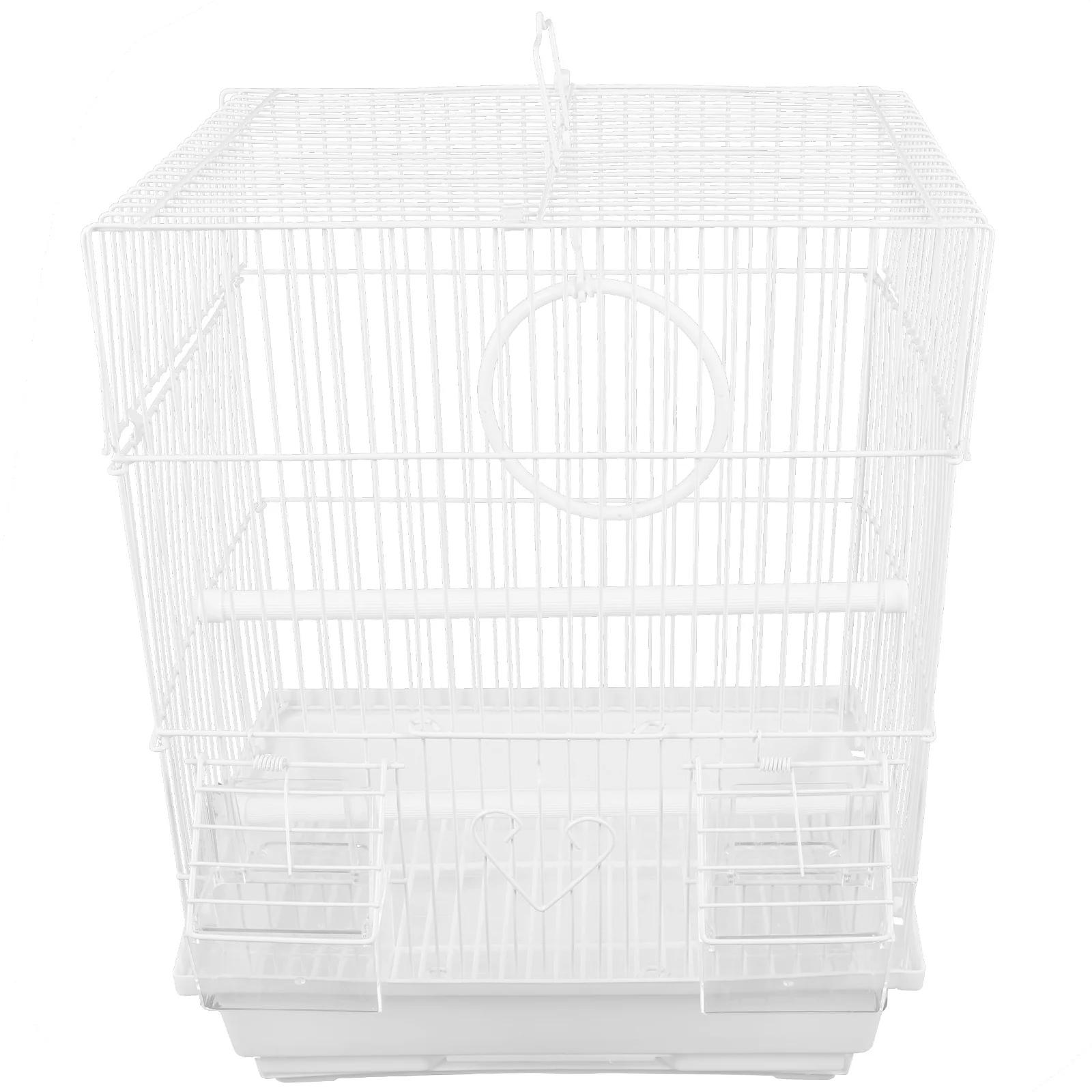Gaiola de pássaros conure papagaio viagem portátil gaiolas para animais de estimação para pássaros transportador de passeio de plástico - Image 1