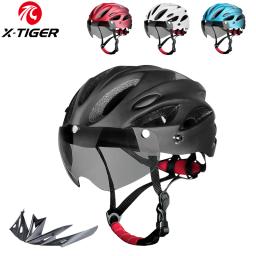 Capacete de bicicleta com luz traseira led, capacete de ciclismo adulto, adequado para 58-62cm, leve, respirável, colorido, acessórios para capacetes de bicicleta - Image 1