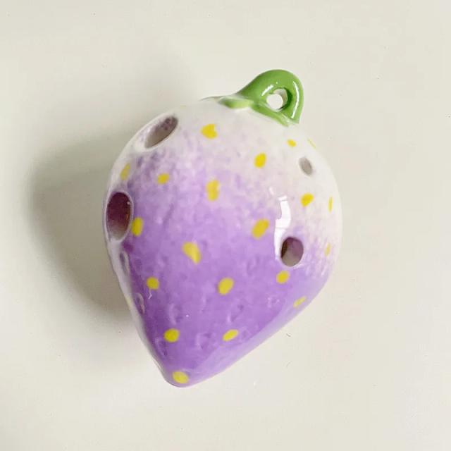 Ocarina Morango 6 Furos para Iniciantes