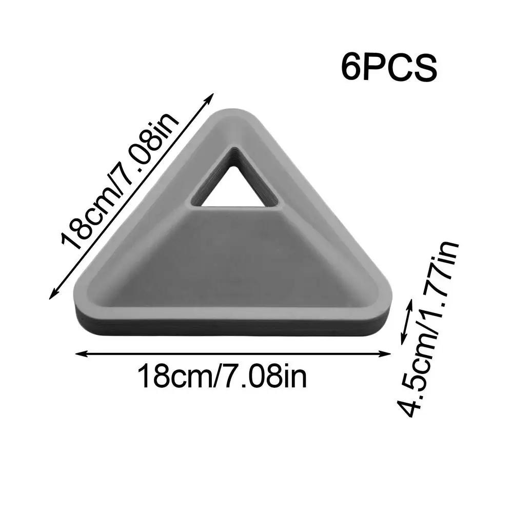 Cones para prática de futebol, 6 peças, disco durável, fabricantes triangulares, equipamento de treinamento de campo, agilidade, futebol, esportes infantis - Image 1