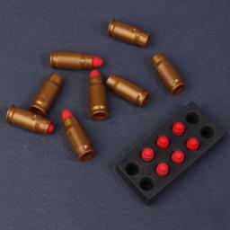 Bala macia para Glock, arma de brinquedo, clipe de cartucho, pistola de ejeção, pequeno, M1911, UPS, Desert Eagle, 7mm - Image 4
