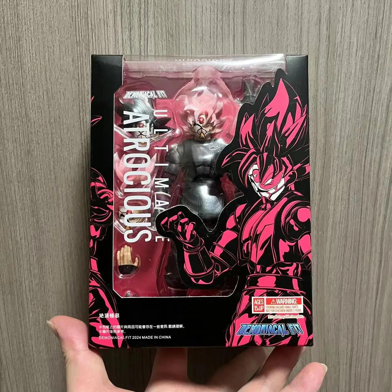 Brinquedos Figuras de Ação Anime, Modelo Colecionador, Demoniacal Fit, DF Dragon Ball SH Figuarts, SHF Ultimate, Black Goku, PinkZamasu - Image 1