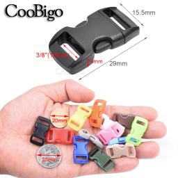 100 pçs 10mm fivela de liberação lateral pára-quedas curvo 550 paracord pulseira clipe coleira de gato cinta mochila acessórios diy - Image 2