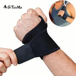 Luvas De Levantamento De Peso De Musculação, Exercício De Halteres, Proteção De Mão, Pulso, Anti-Slip, Meio Dedo - Image 1