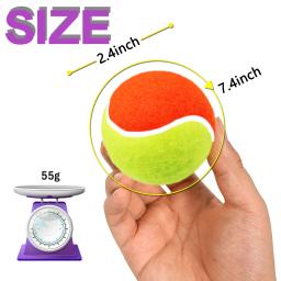 Soft Elastic Low Compression Pressure Training Ball com Carry Bag, Bolas de tênis para crianças, adequado para jovens e iniciantes, 6PCs - Image 2