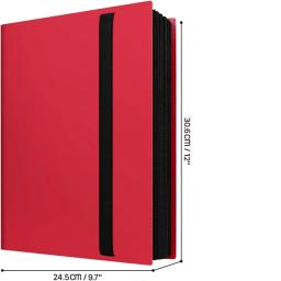 Binder Trading Card, Livro de Cartas de Jogo, Pasta para Futebol, Basquete, Esportes, 9 Bolsos, 20 Folhas, 360 - Image 2