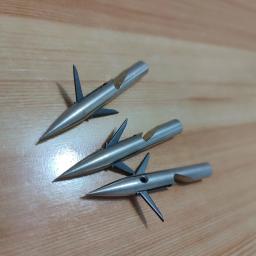Aço inoxidável arco pesca seta cabeças, pesca estilingue, frente voando tubarão dardo seta eixo, peixe dardo bala tiro, prata, 5pcs, 6,3" - Image 6