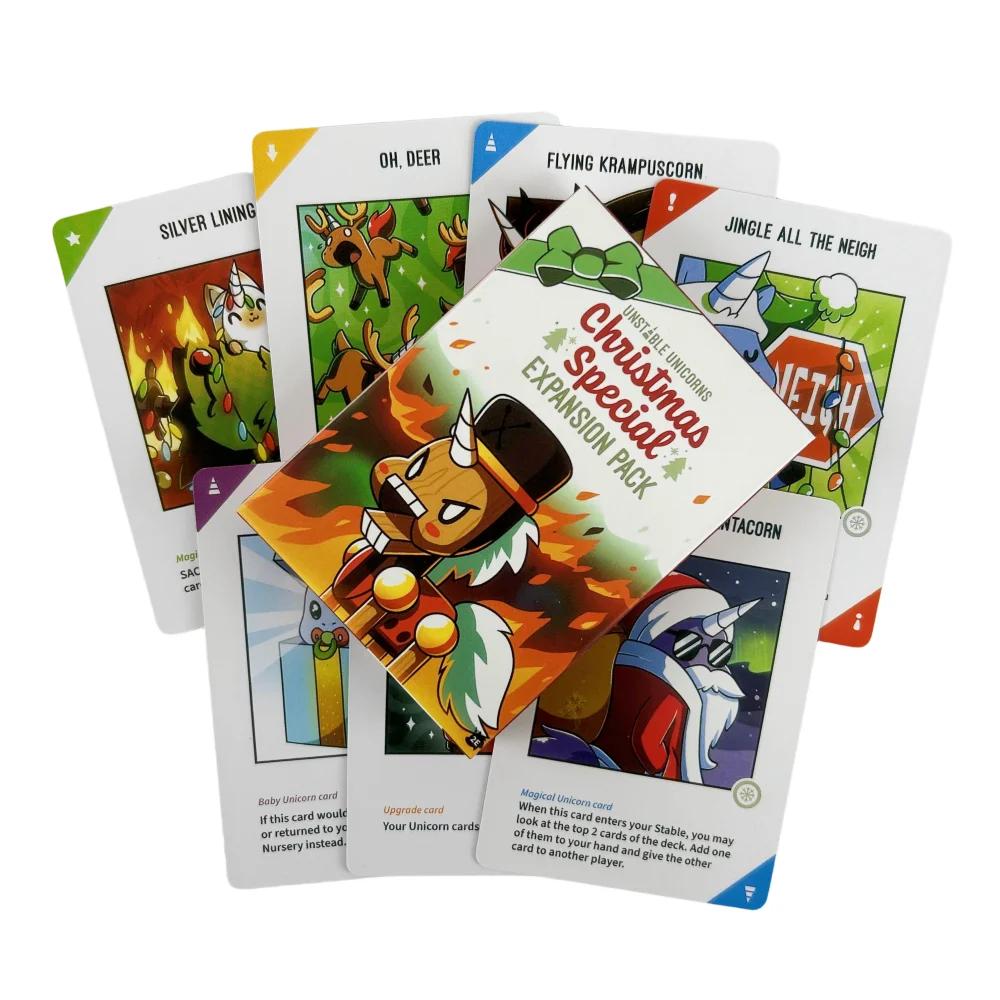 Jogo de cartas para crianças e adolescentes, pacote de expansão, função do programa, aqui para mataraqui para trenó, férias para adultos, 2 a 6 jogadores - Image 1