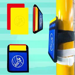Cartão do árbitro do voleibol do CVA, cartões vermelhos e amarelos, tamanho oficial 10x15cm, equipamento de penalização designado para o fósforo - Image 1