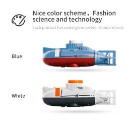 Mini rc submarino 0.1 m/s velocidade barco de controle remoto à prova dwaterproof água brinquedo mergulho modelo simulação para crianças presente natal presente ano novo - Image 5