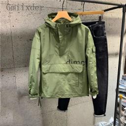 Jaqueta de alpinismo masculina, streetwear coreano, moletom com capuz, capuz urbano, tendência japonesa, primavera, outono - Image 1